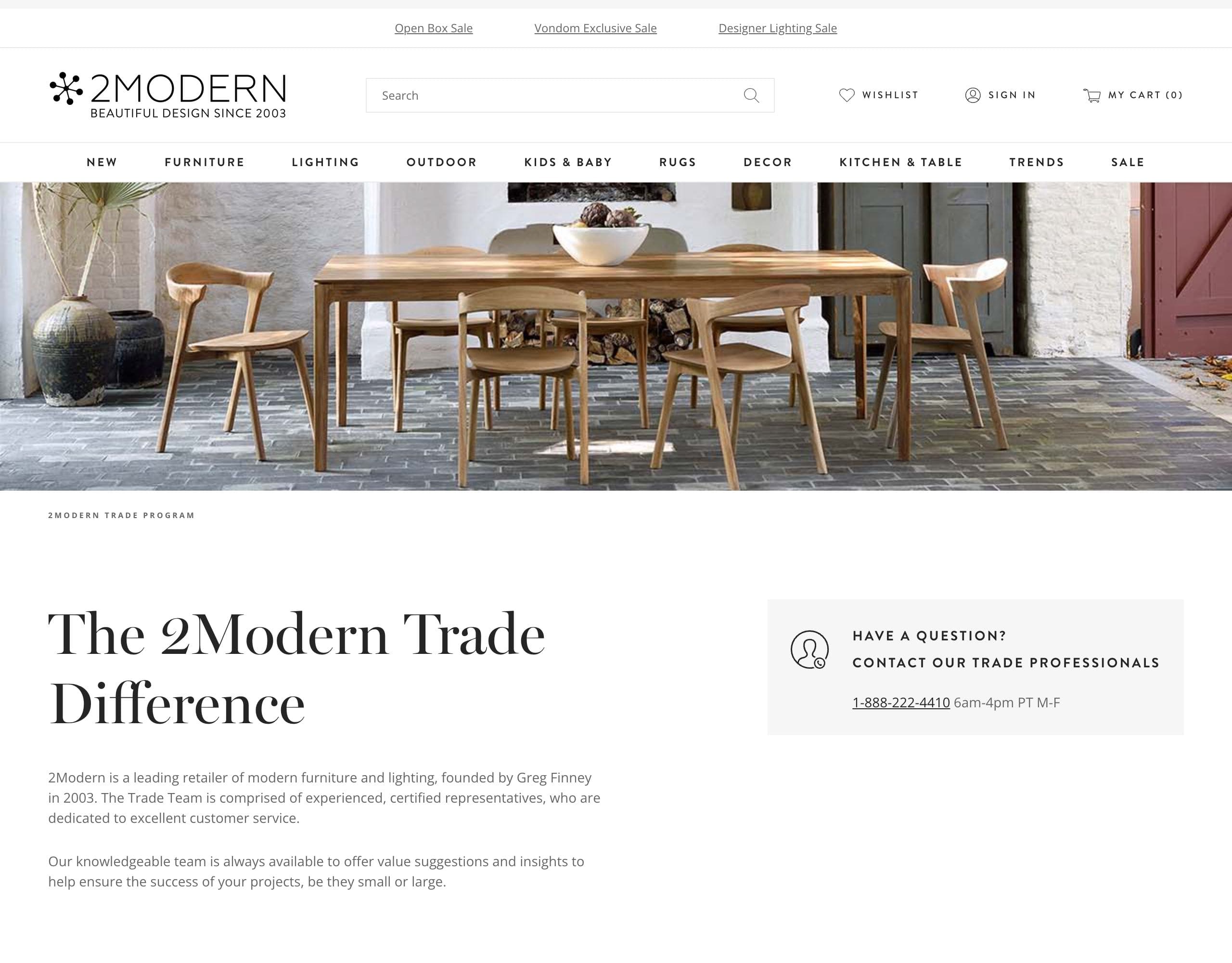 2Modern website