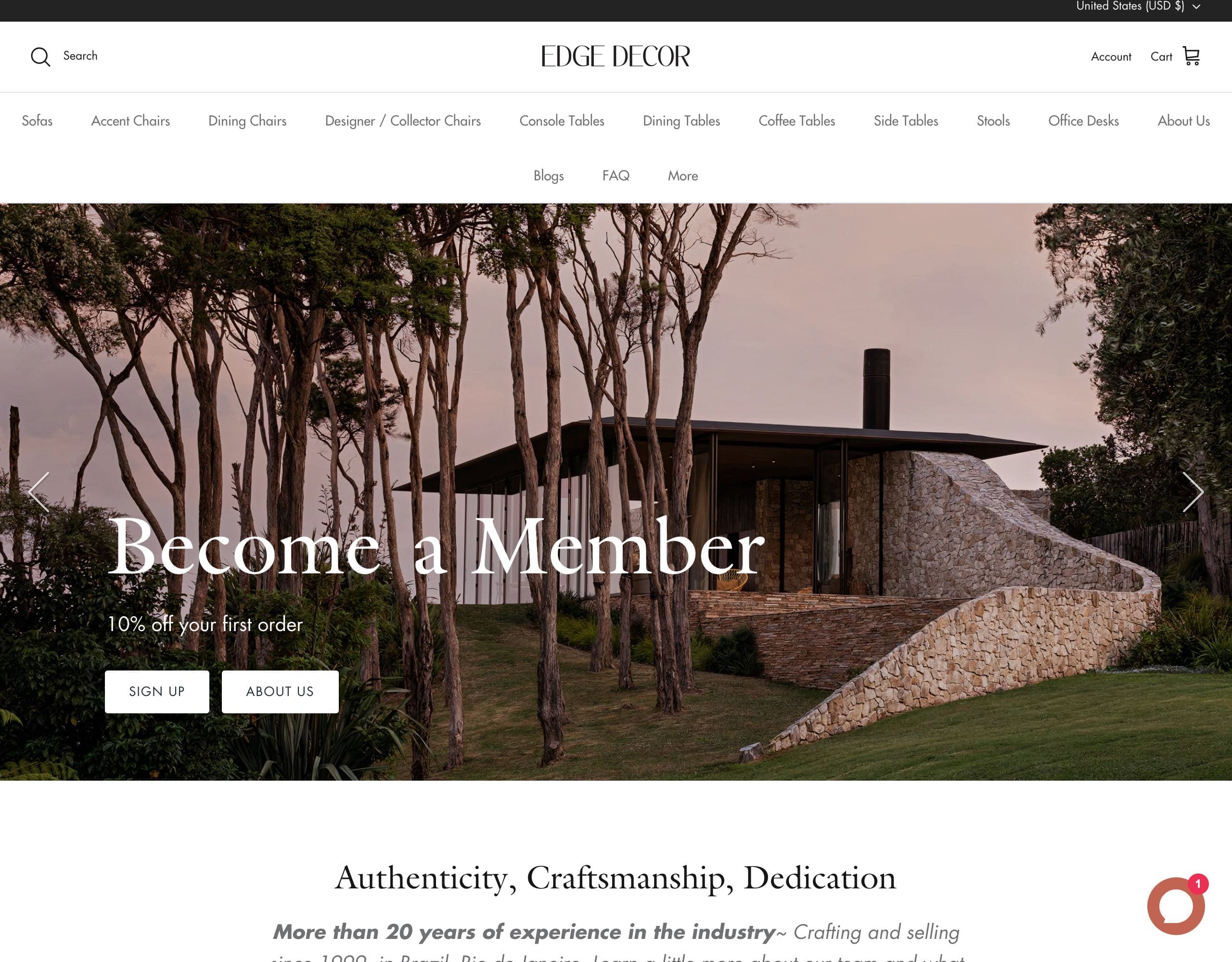 Edge Decor website