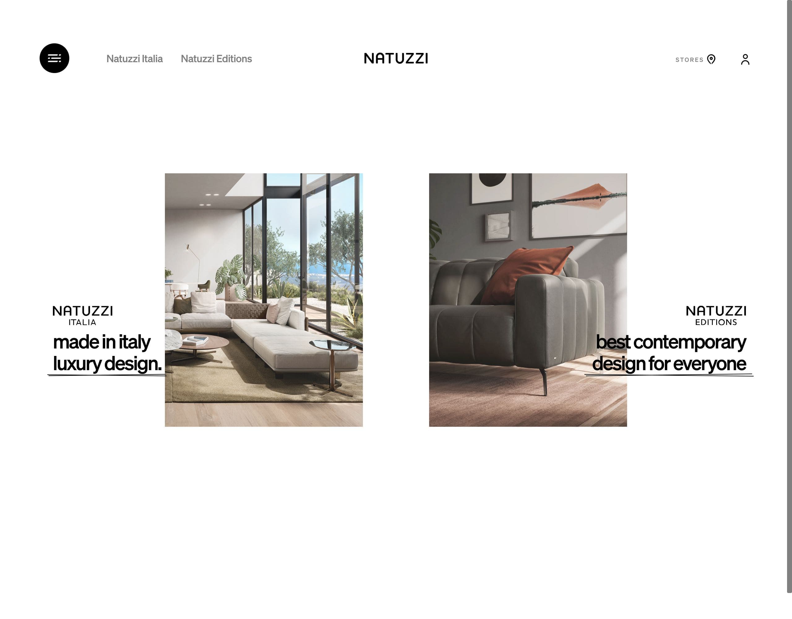 Natuzzi website