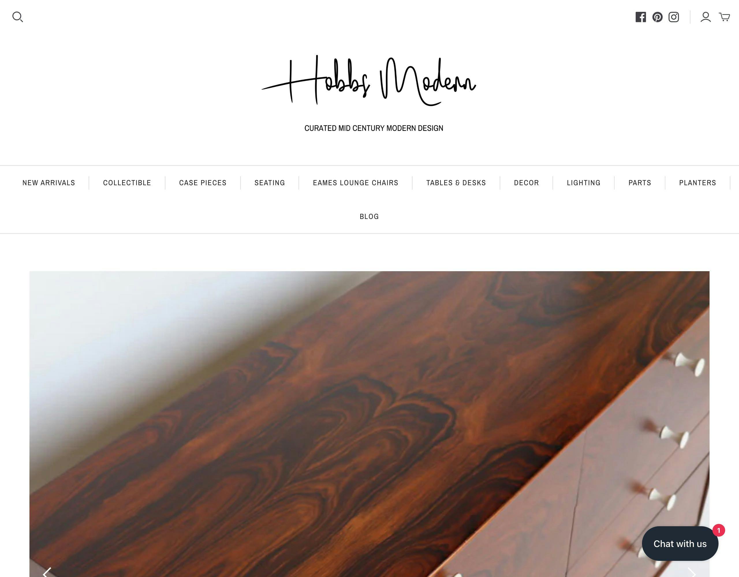 Hobbs Modern website