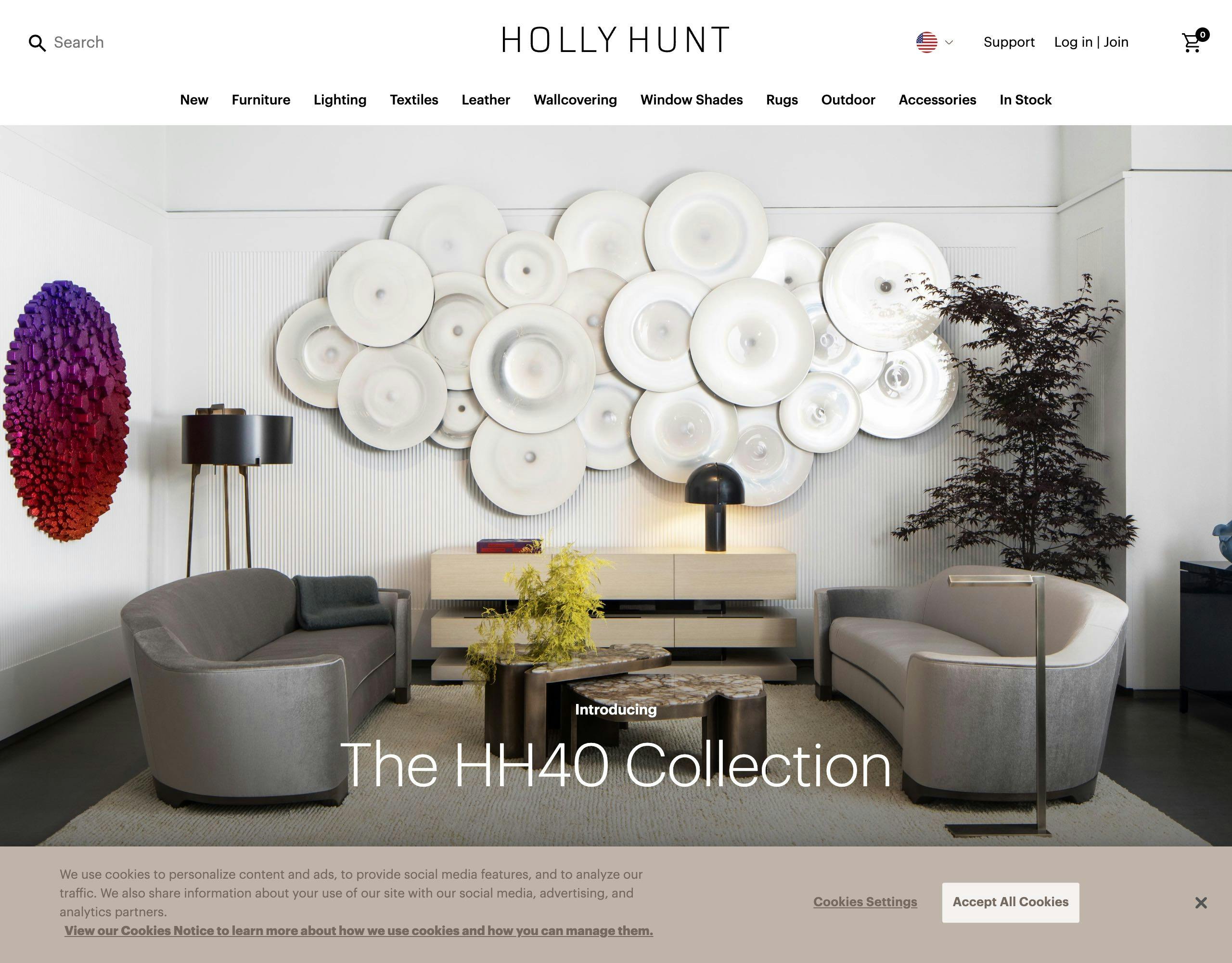 Holly Hunt website