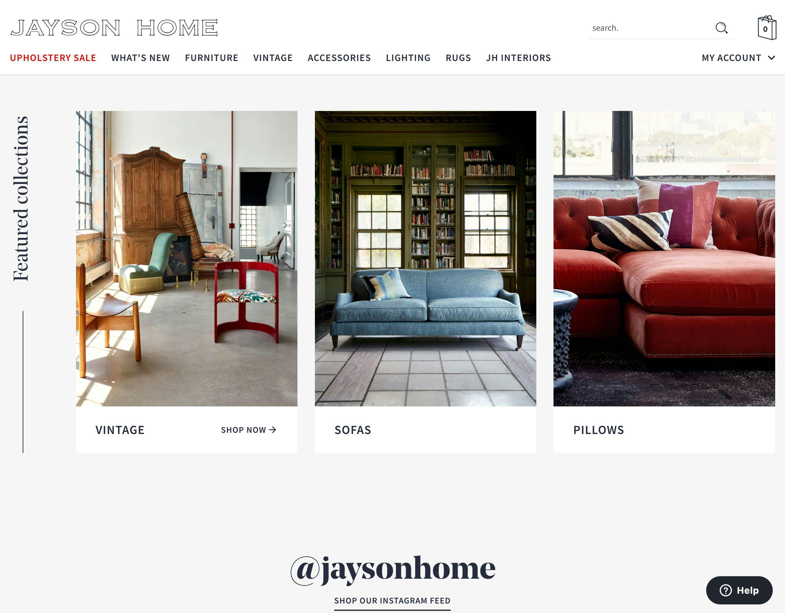 Jayson Home website