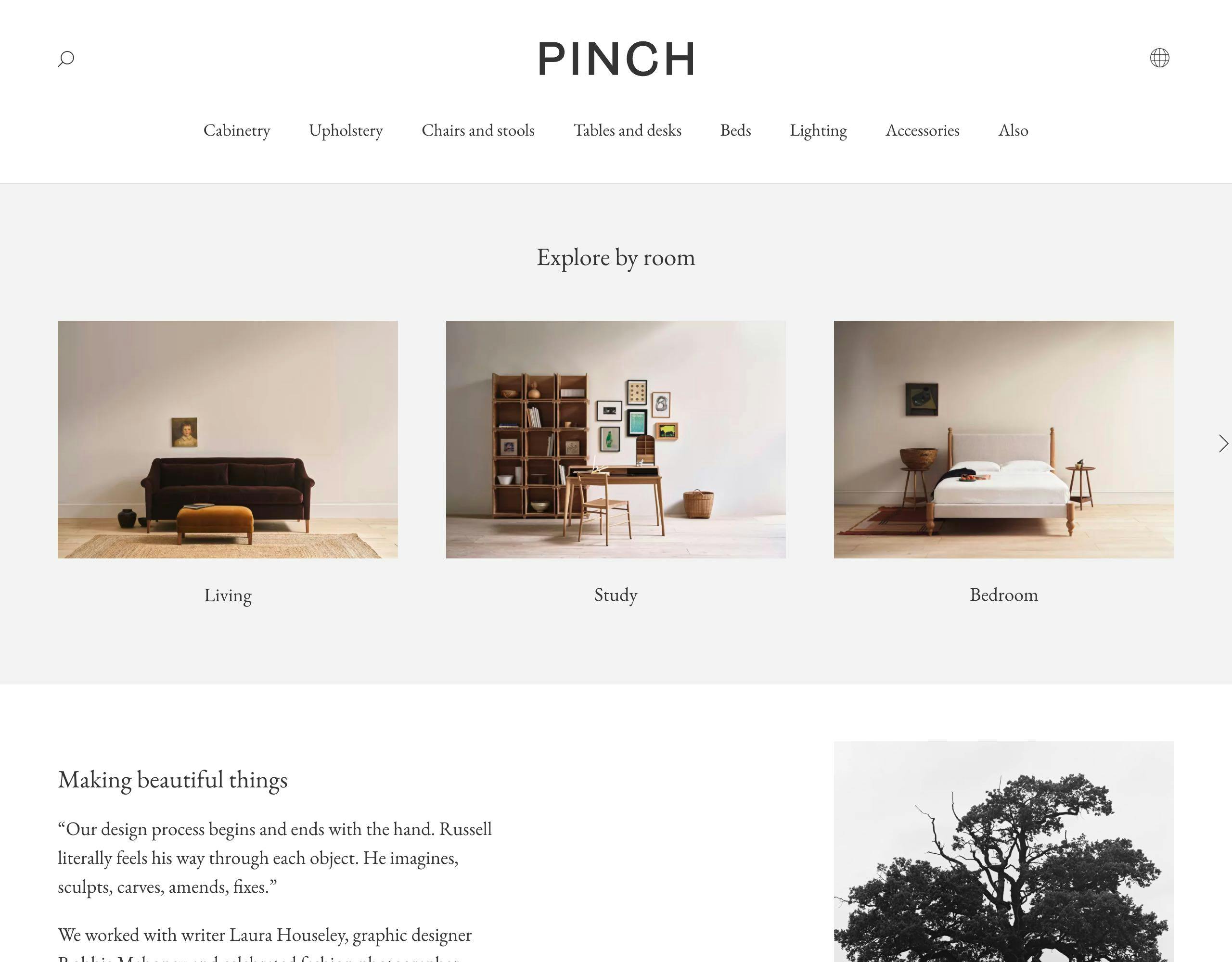 Pinch website