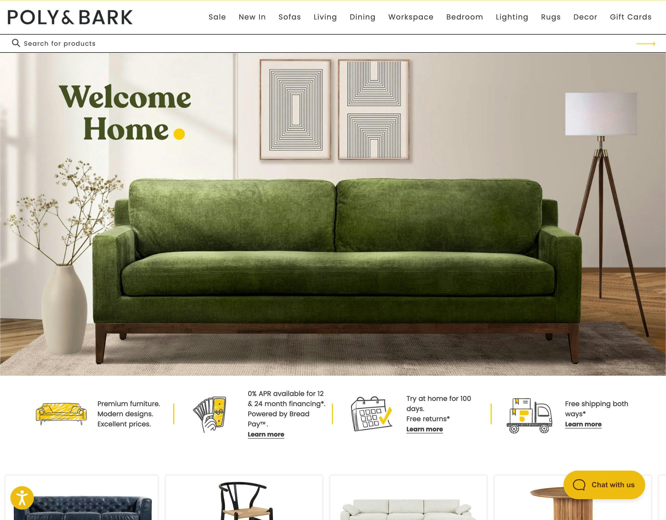 Poly & Bark website