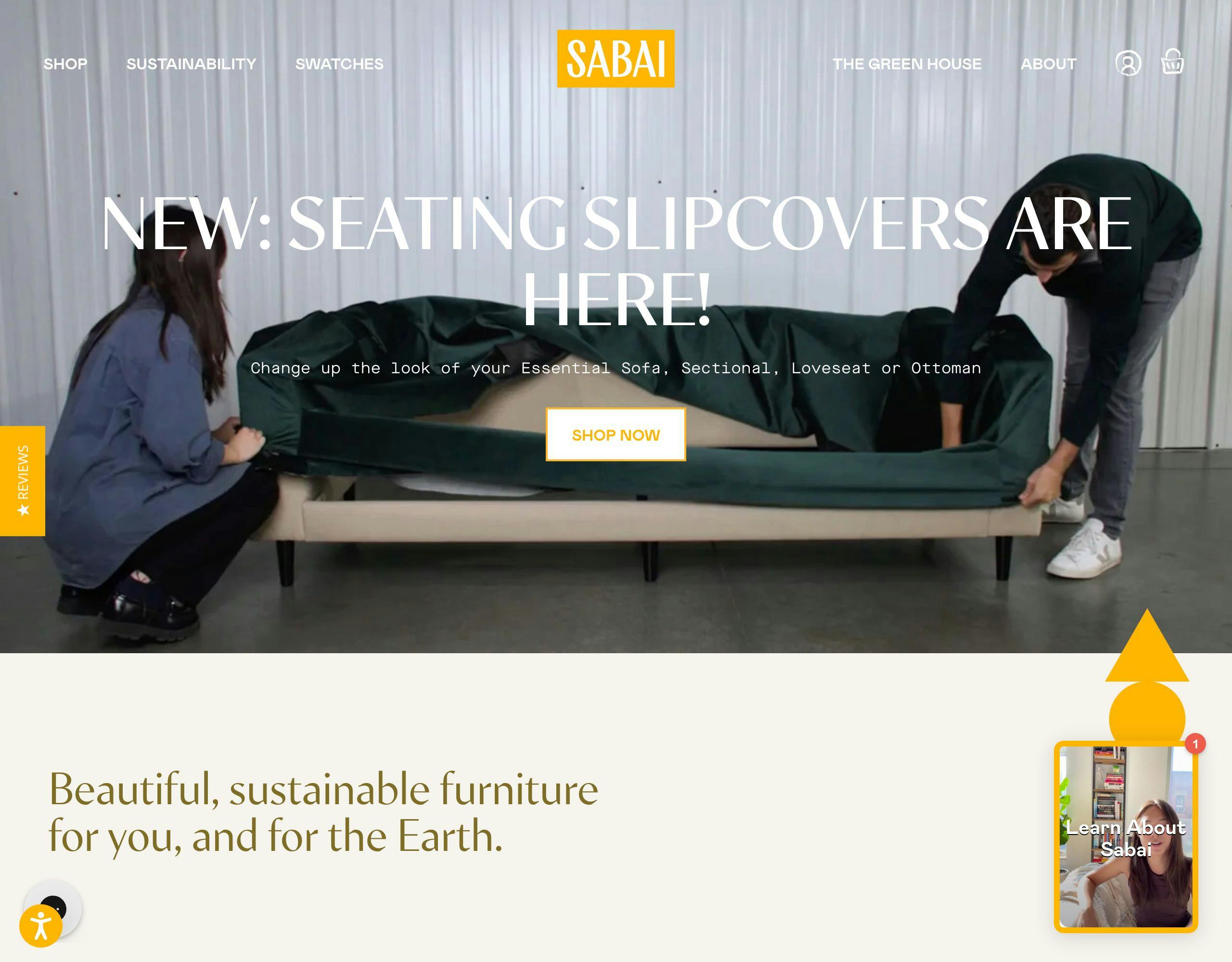 Sabai Design website