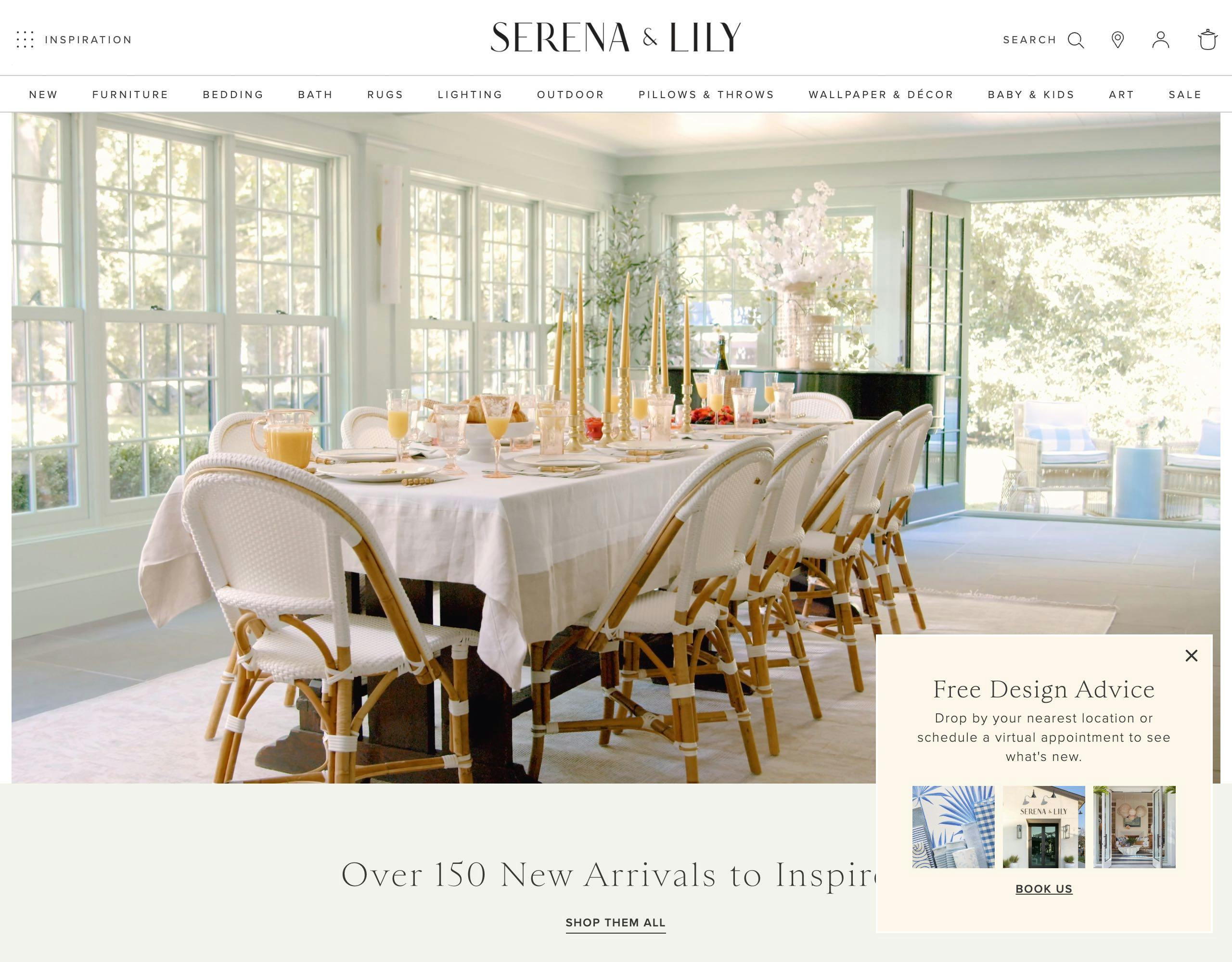 serena & lily website