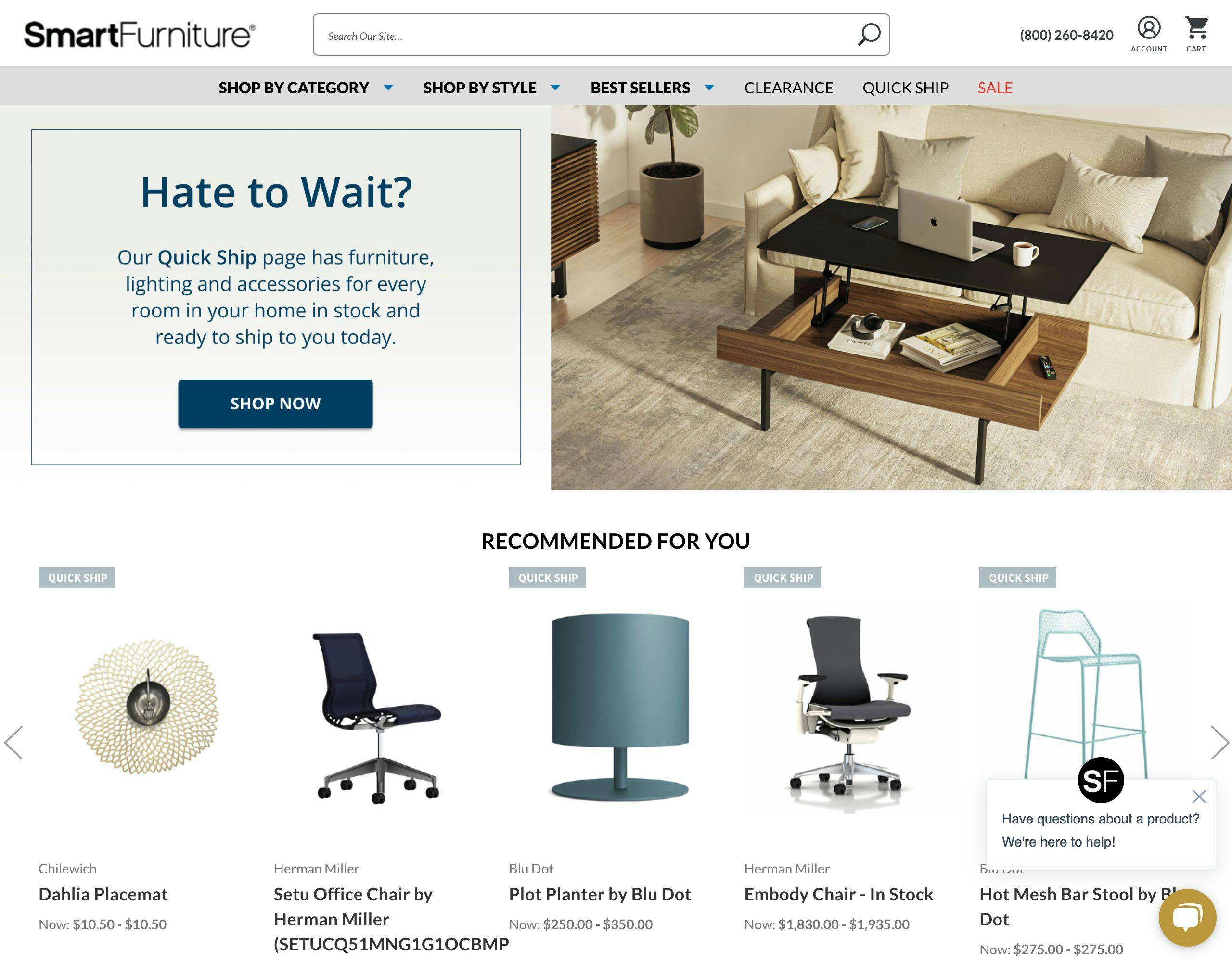 Smart Furniture website