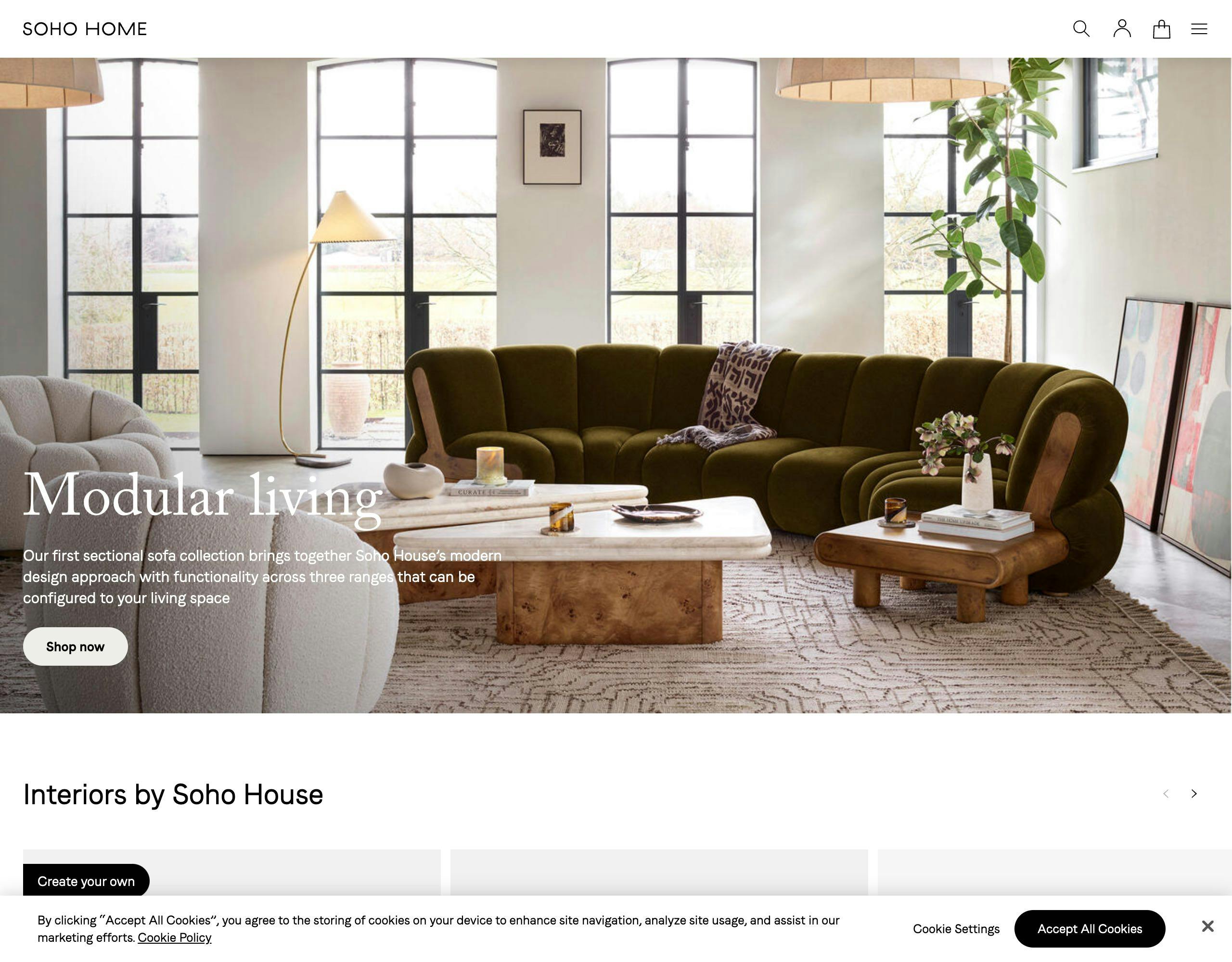 Soho Home website