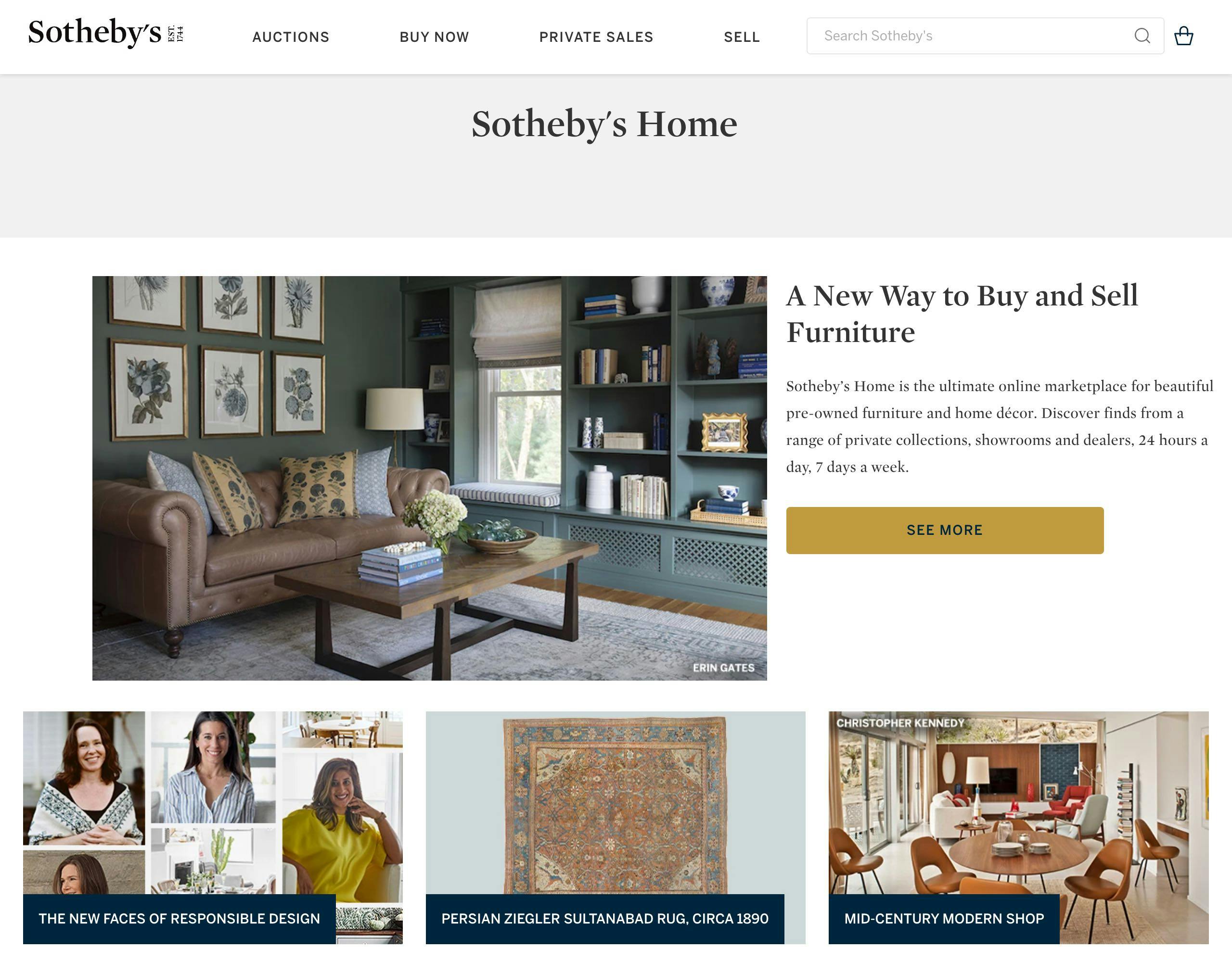 Sotheby's Home website