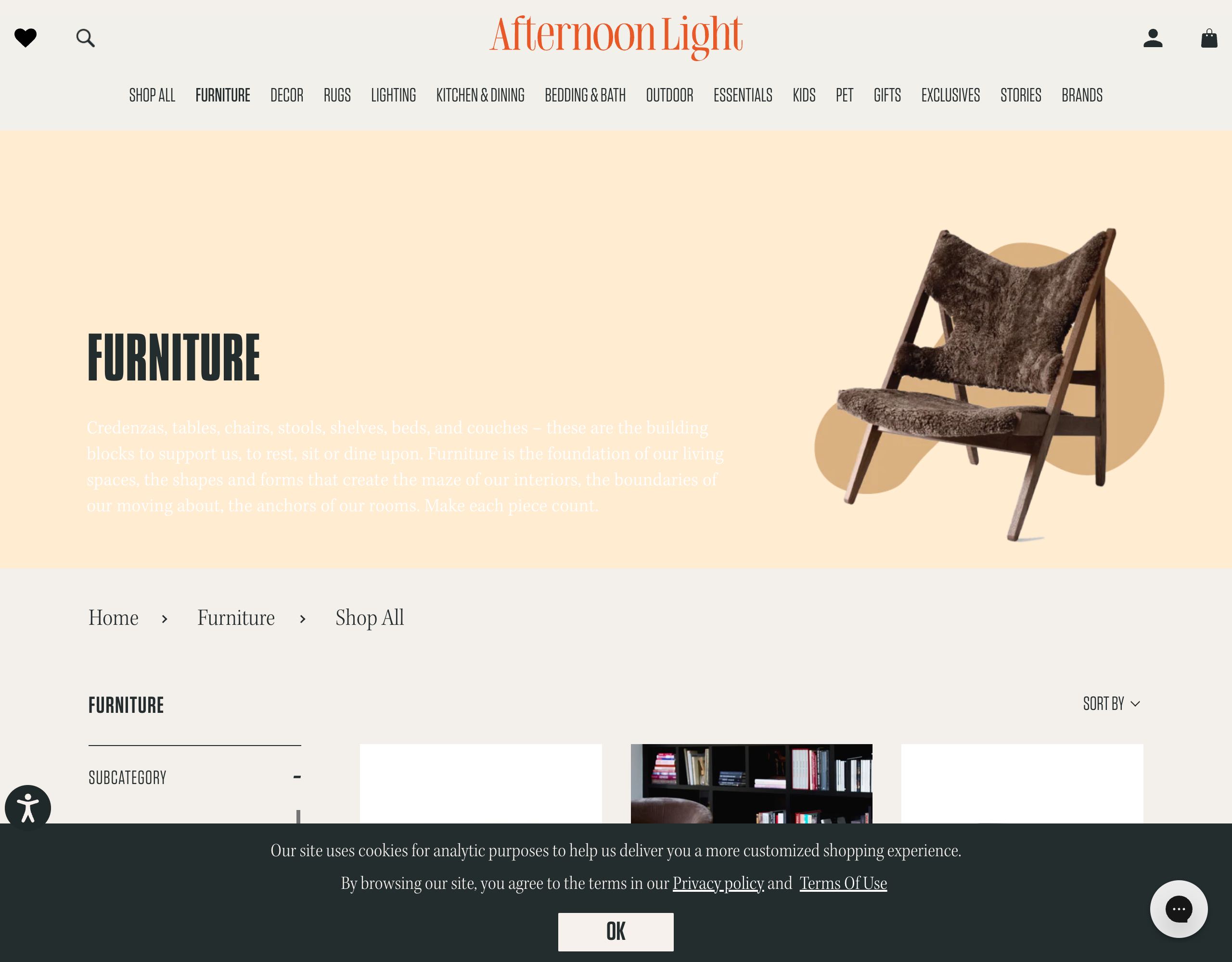 Afternoon Light website