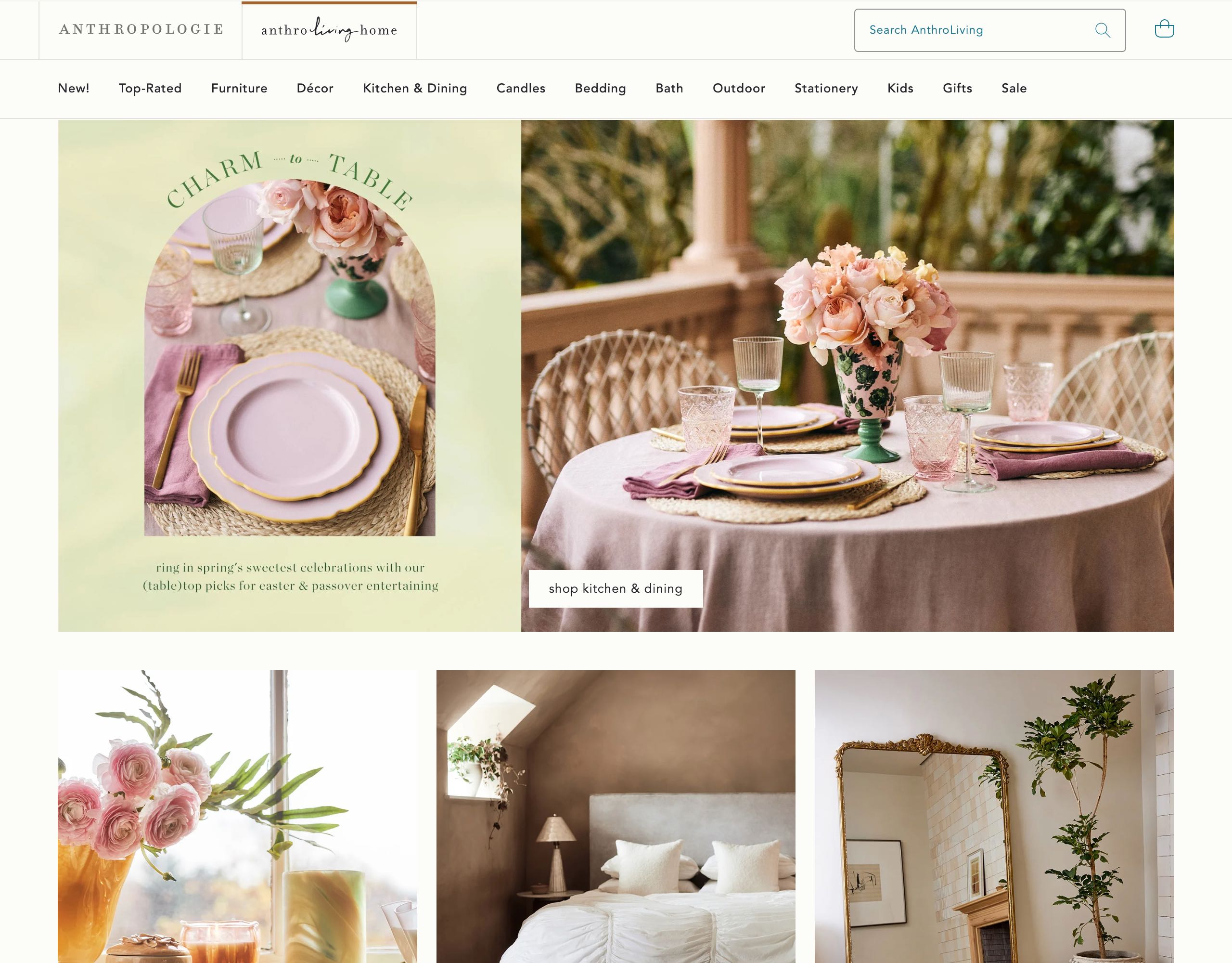 Anthropologie website