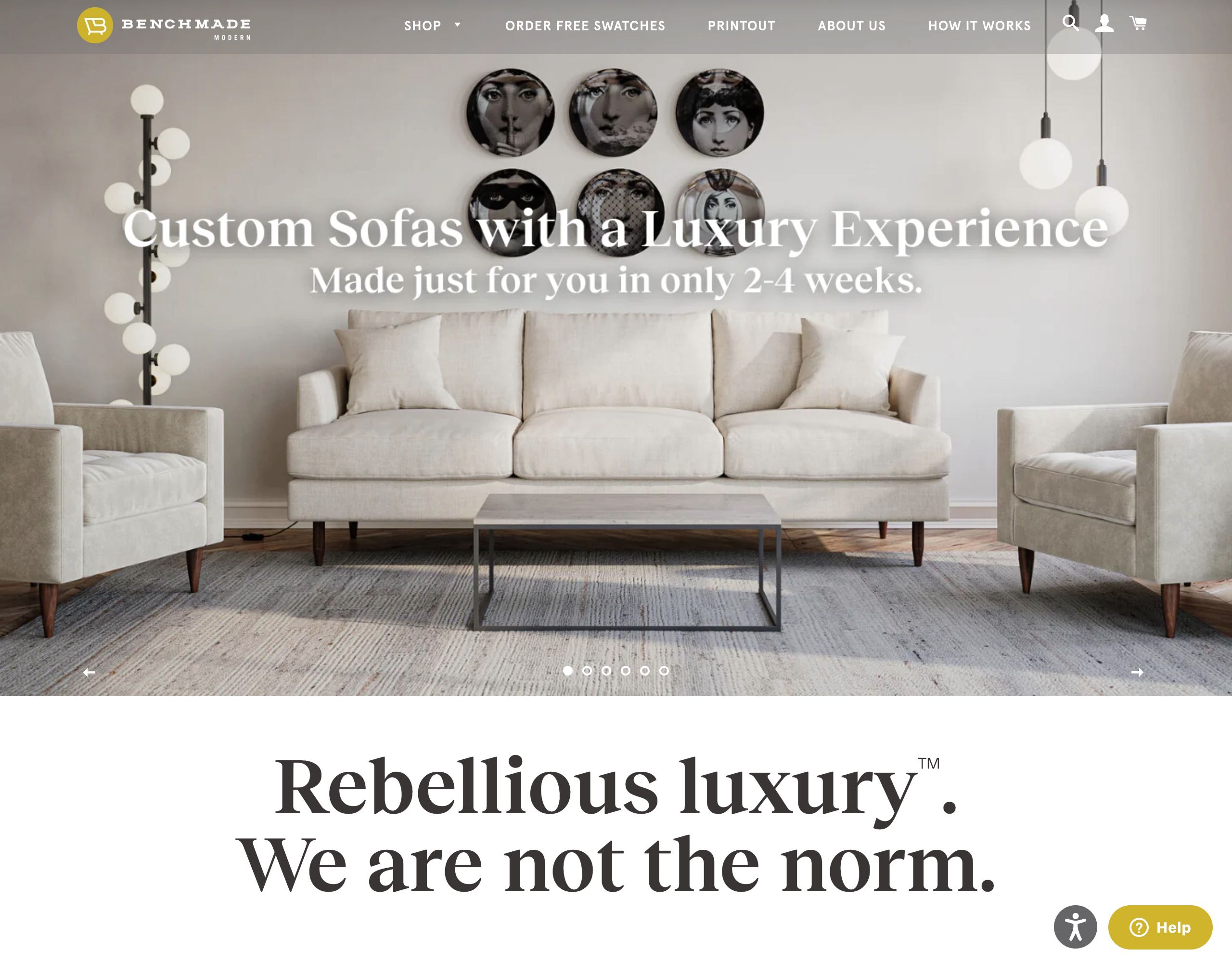 Benchmade Modern website