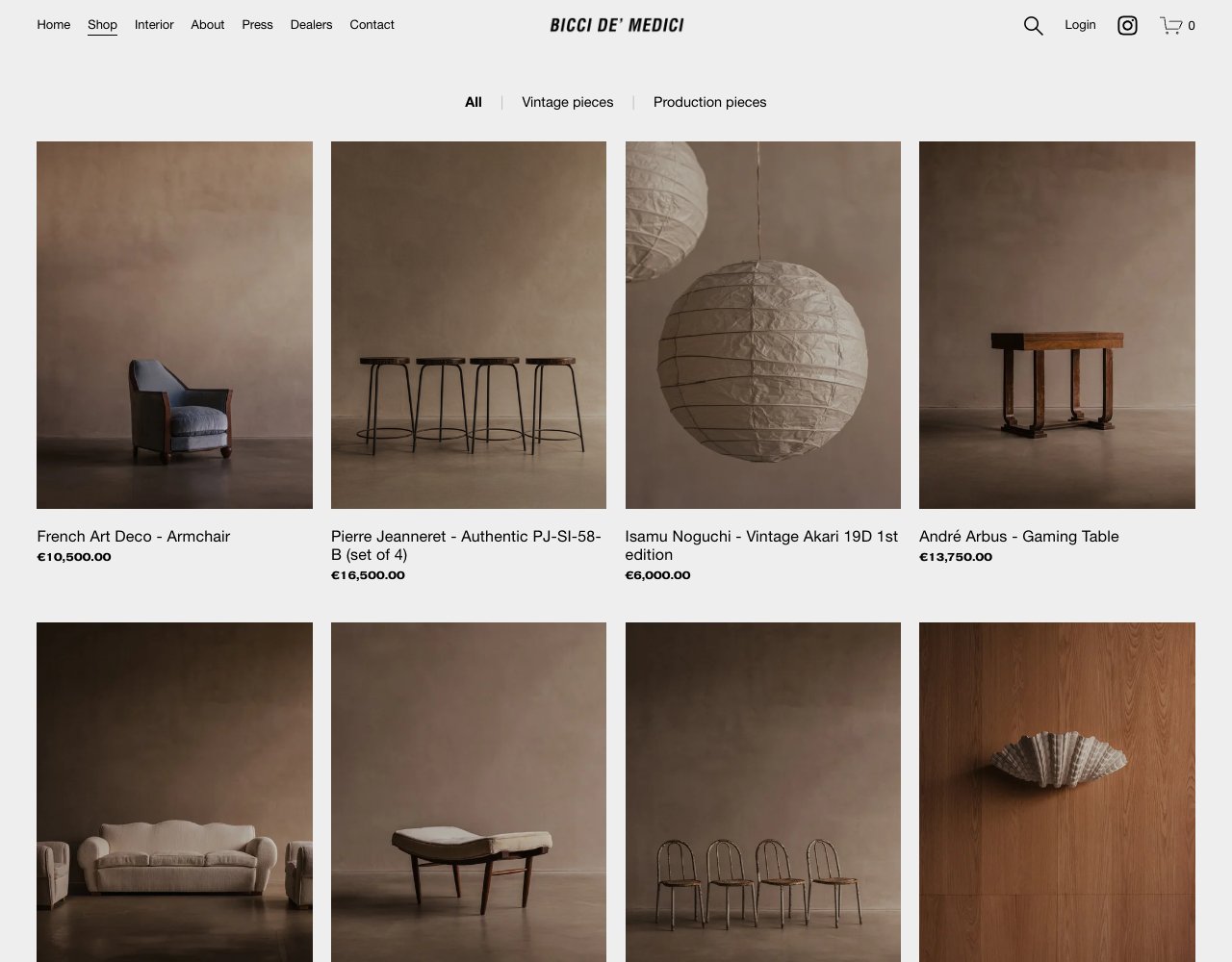 Bicci de' Medici website