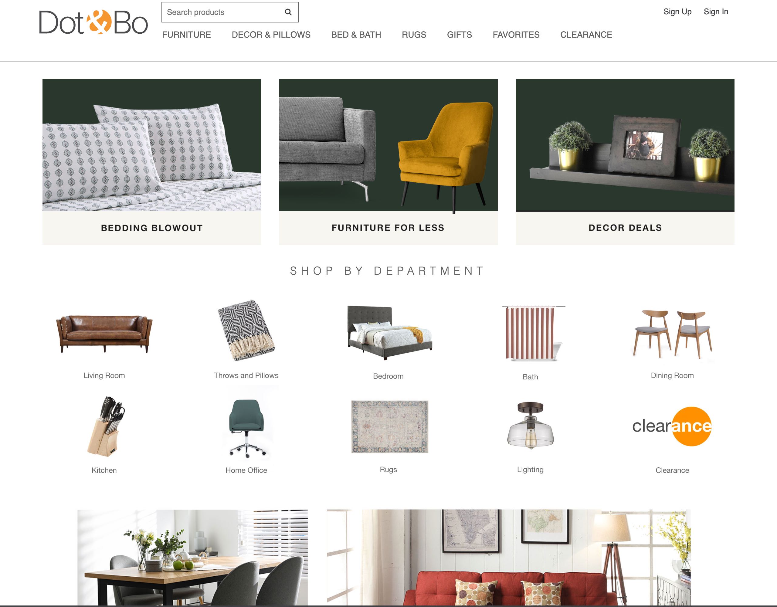 Dot & Bo website