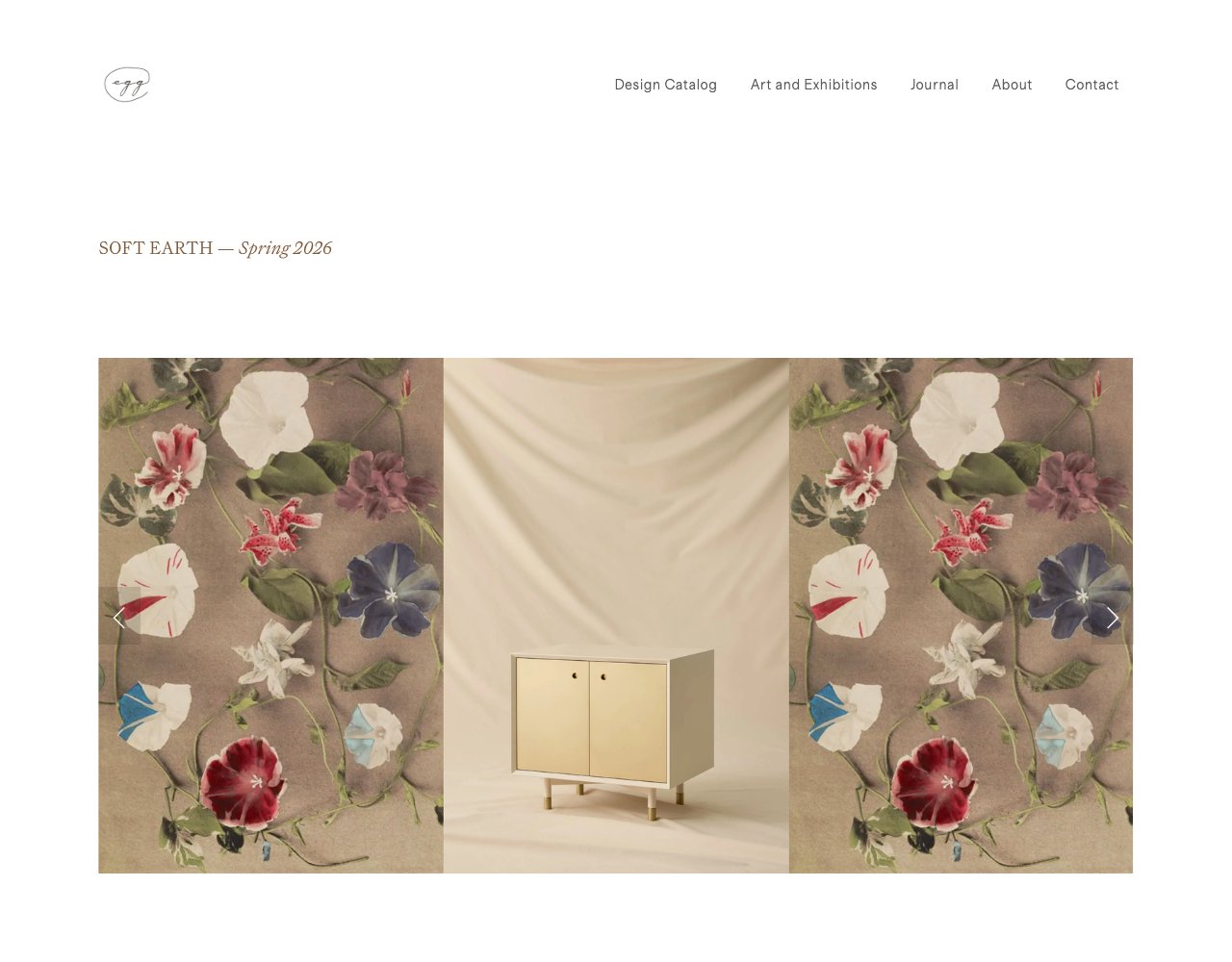 Egg Collective website, captured for Catalog's review