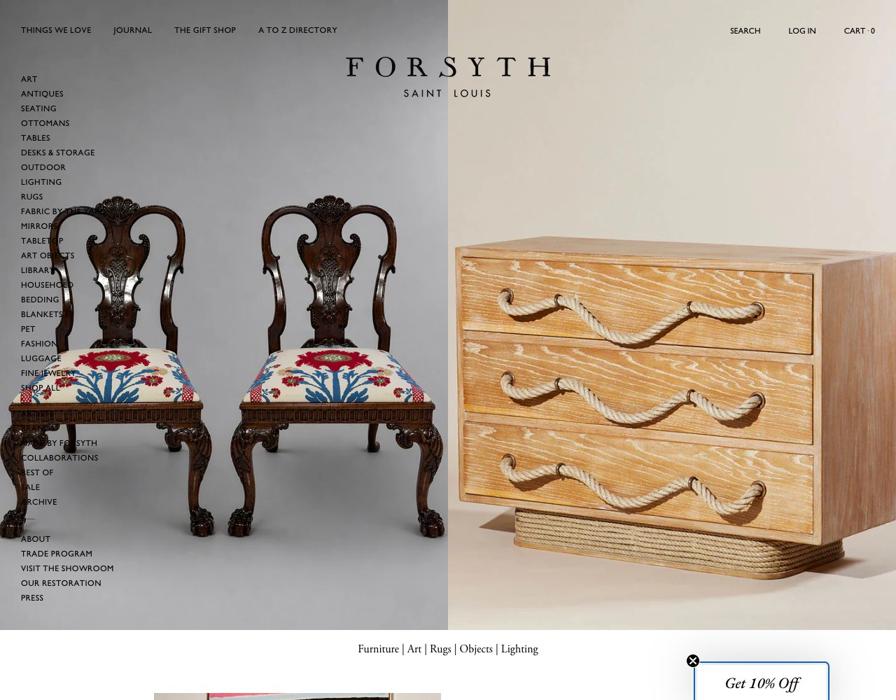 Forsyth website, captured for Catalog's review