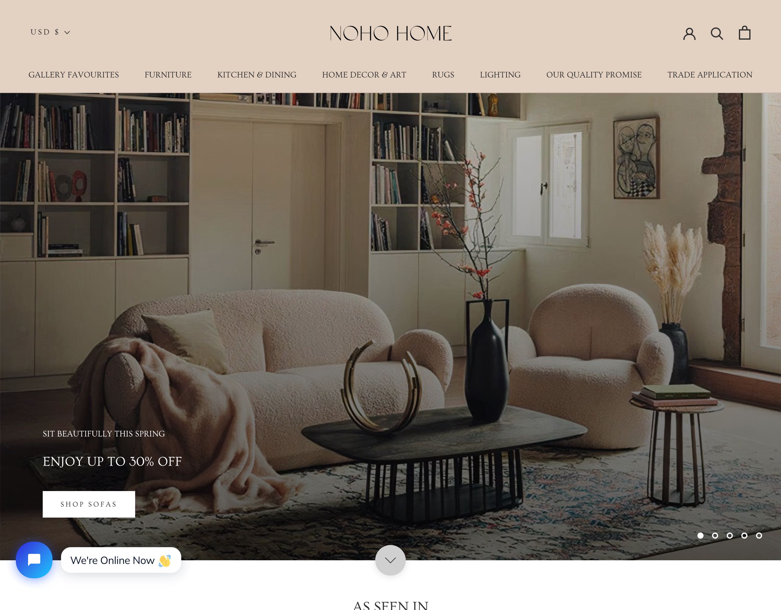 Noho Home website