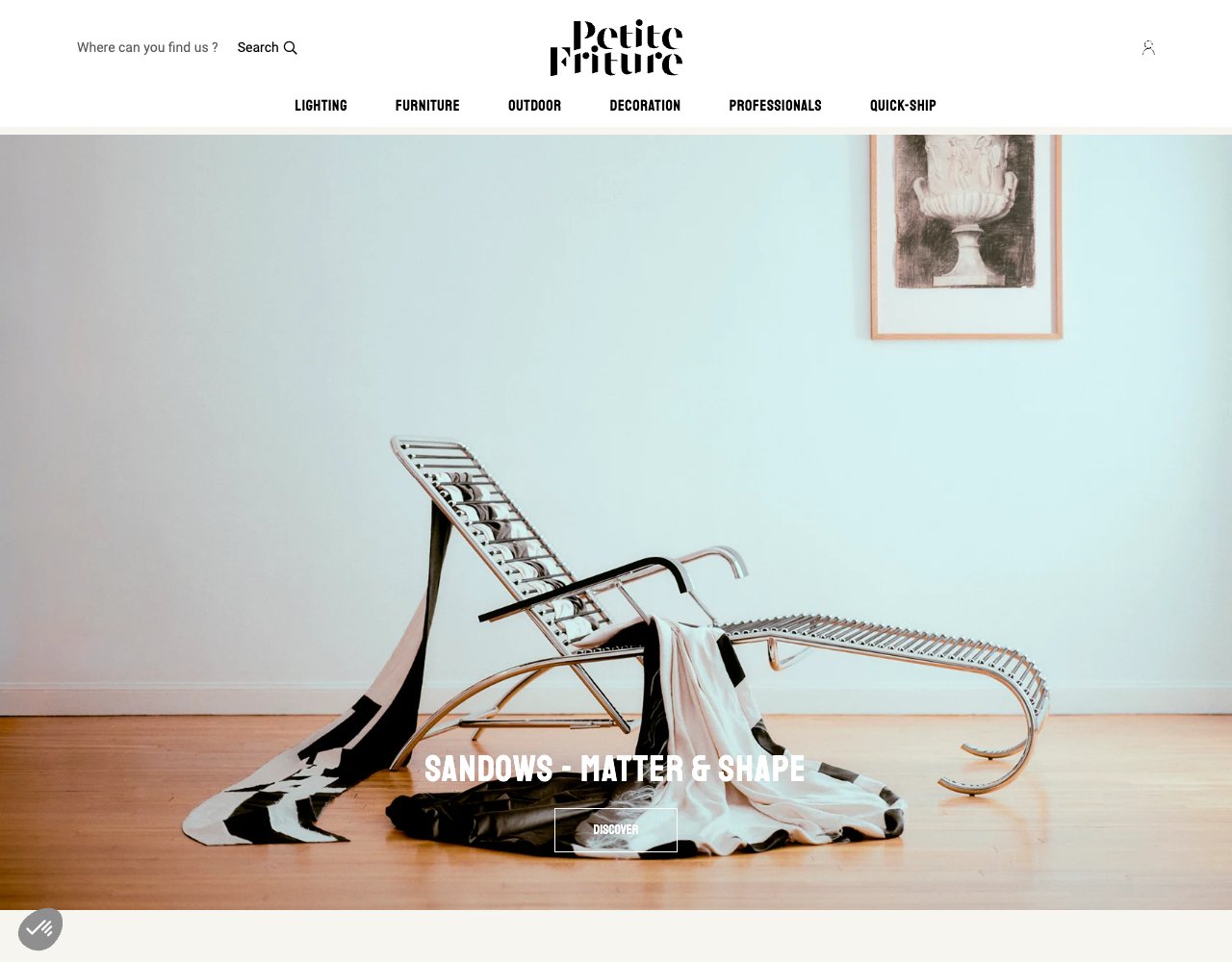 Petite Friture website, captured for Catalog's review