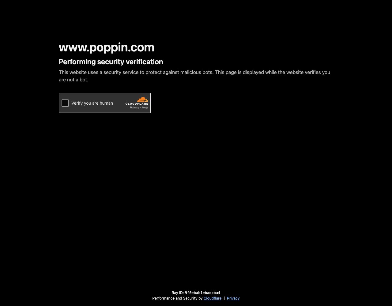 Poppin website, captured for Catalog's review