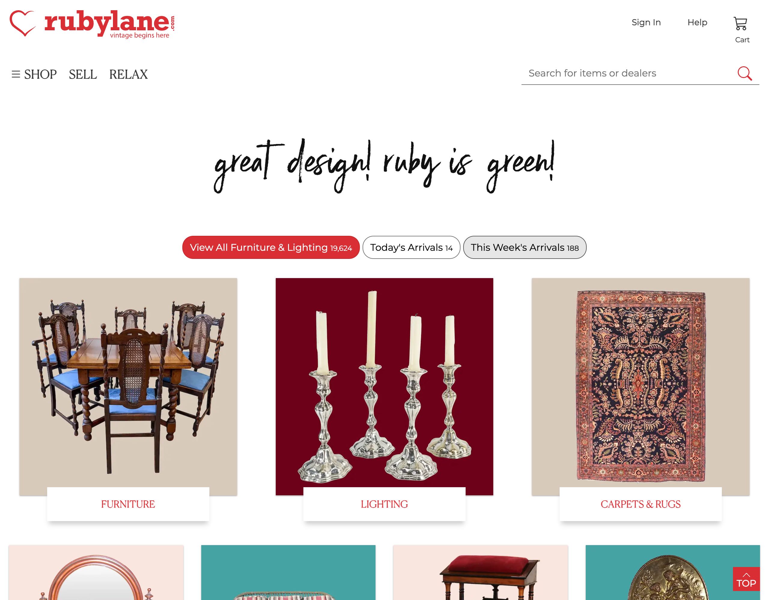 Rubylane website