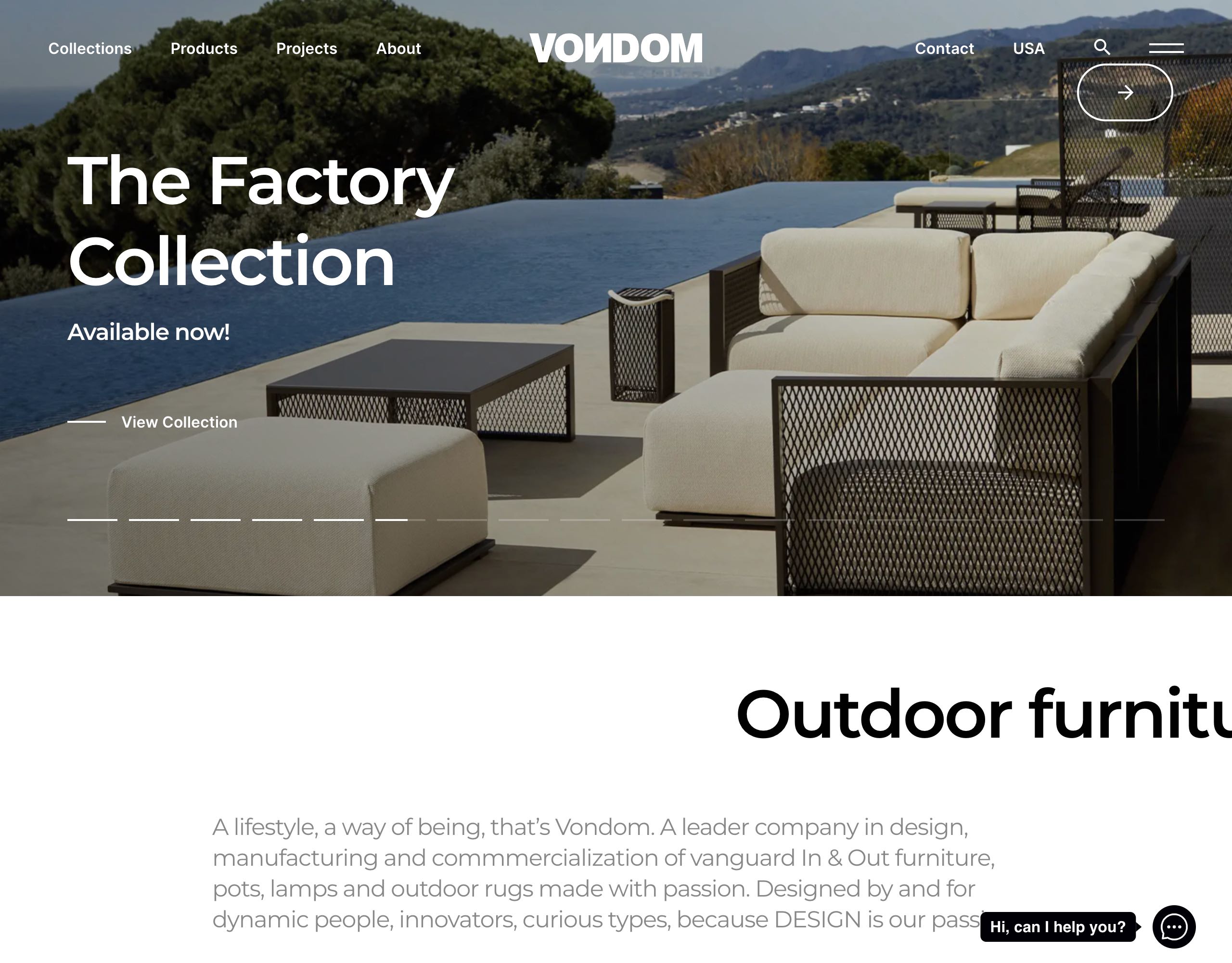 Vondom website