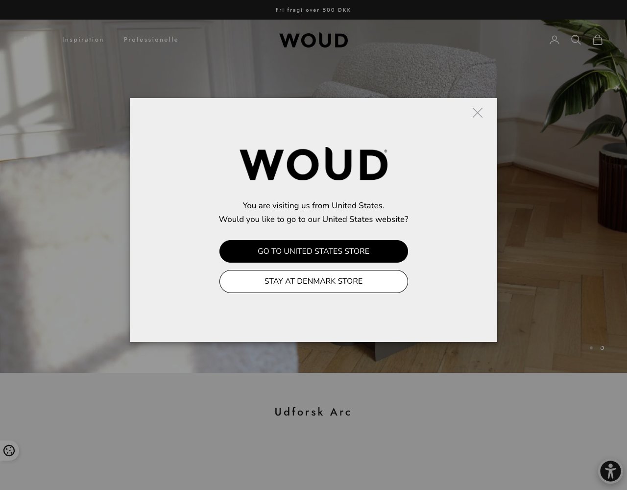 Woud website, captured for Catalog's review