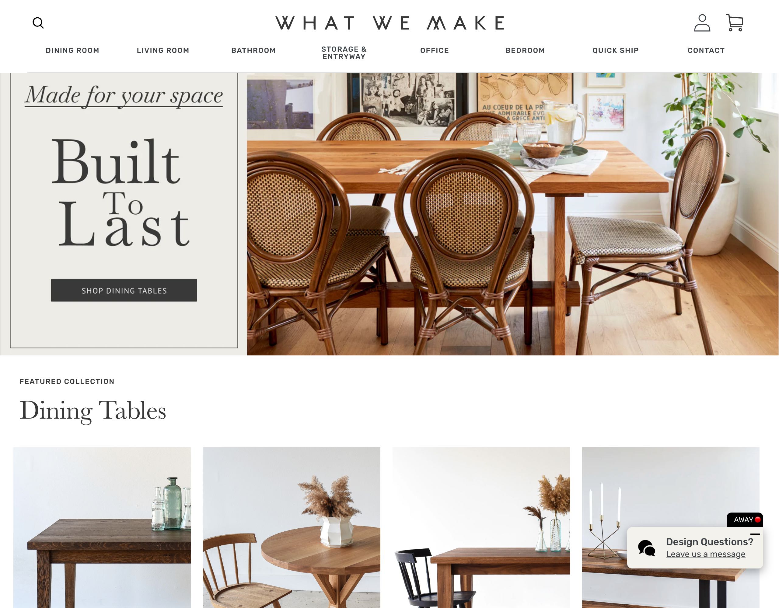 What WE Make website